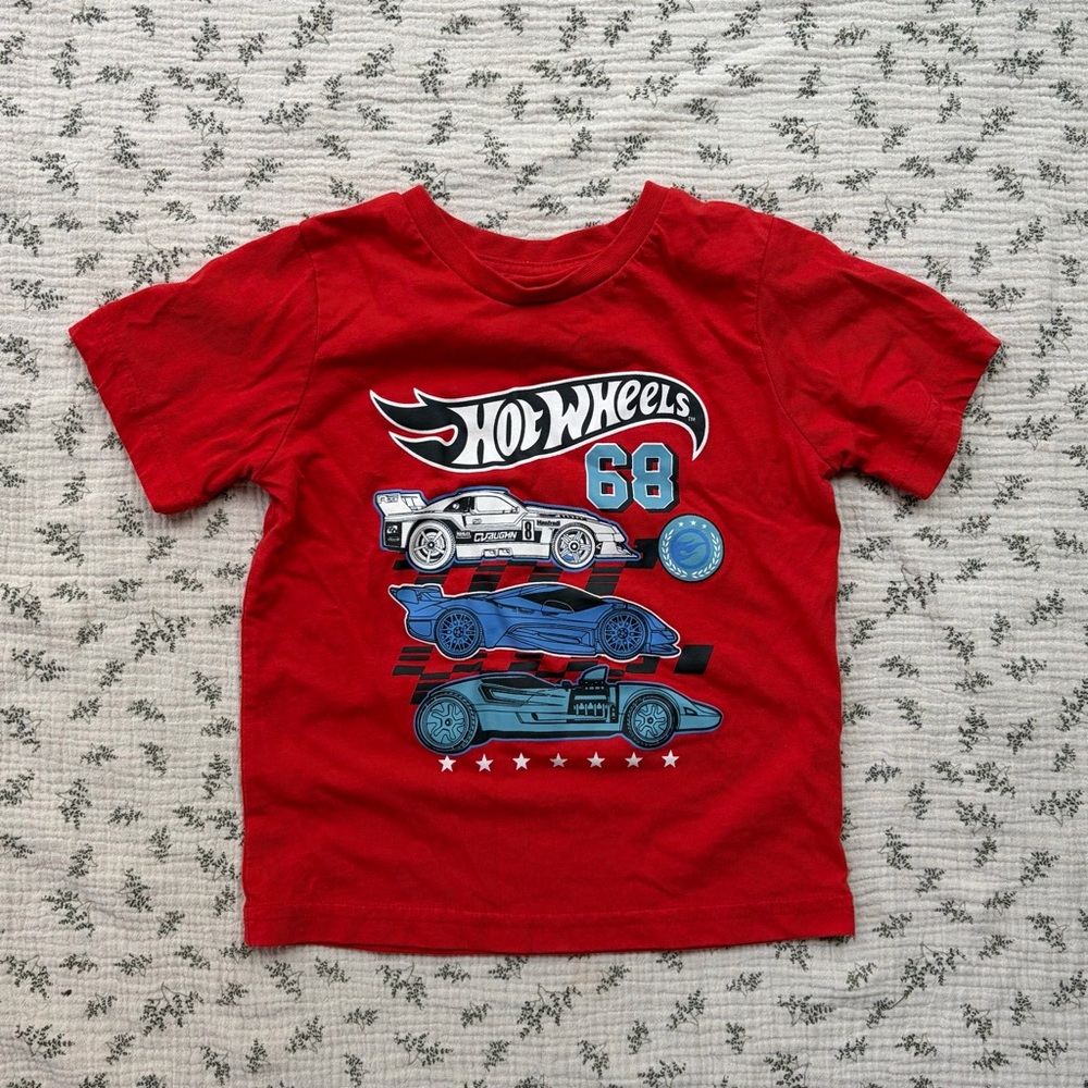 Red Kids HotWheels T-Shirt